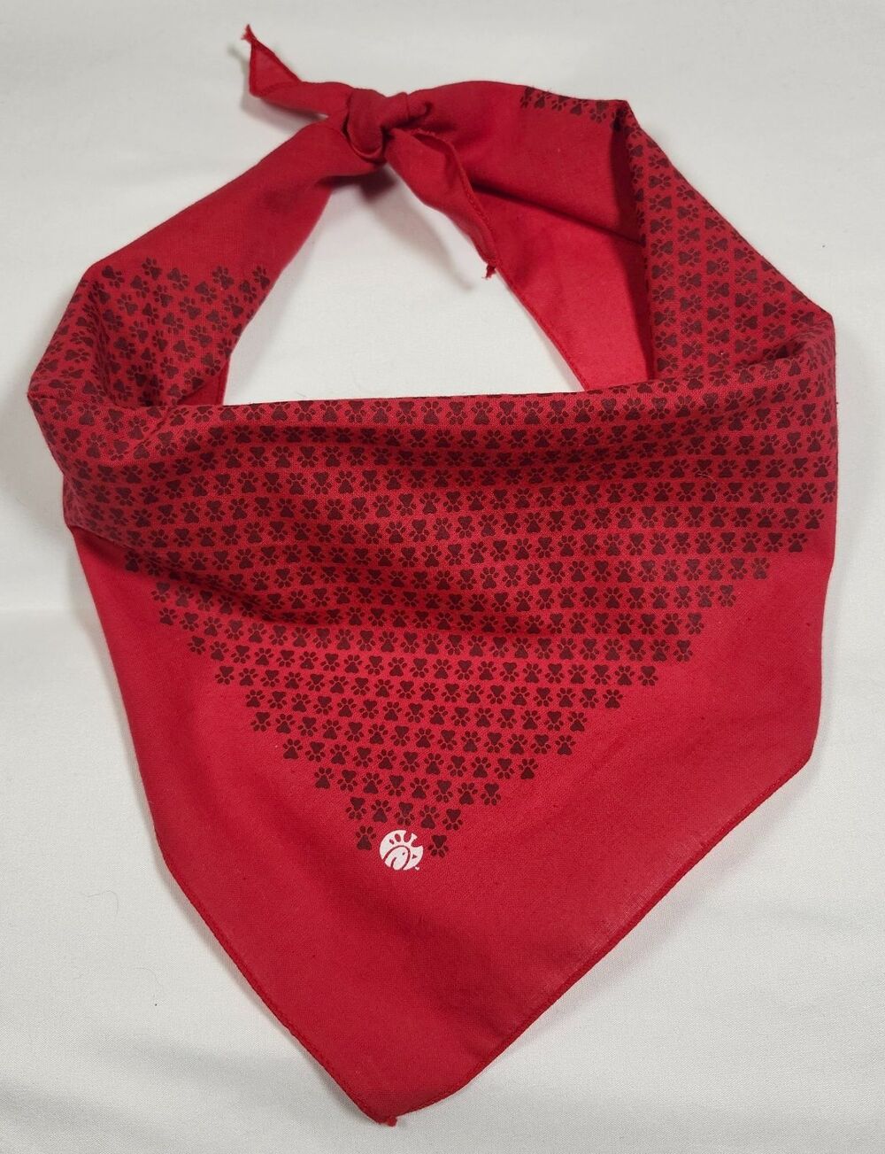 Chick-Fil-A Logo Print Cotton Bandana Red White Triangle Pet Kerchief Head Wrap